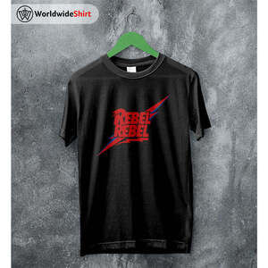 David Bowie Rebel Rock Legend Music Graphic Fan Art Album T-Shirt